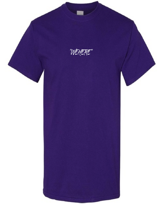 T-shirt classique "où" Violet
